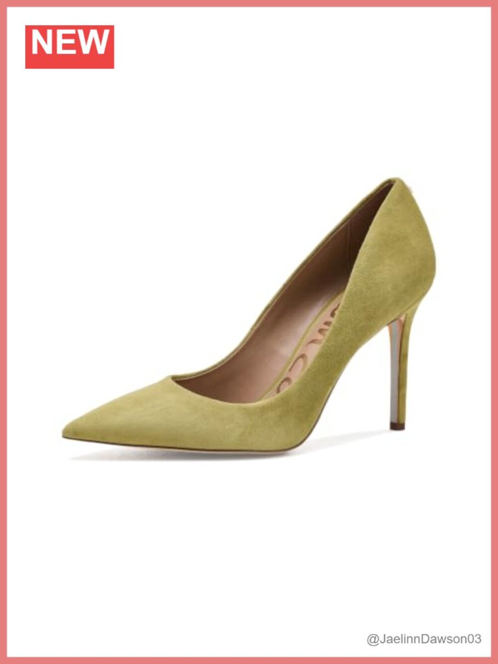 Sam Edelman Hazel Suede Stiletto Heels Slip-On 3.75